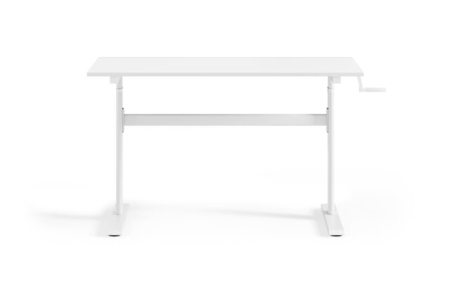 Chelsea Standing Desk – White Top With White Legs, 110 x 60 cm