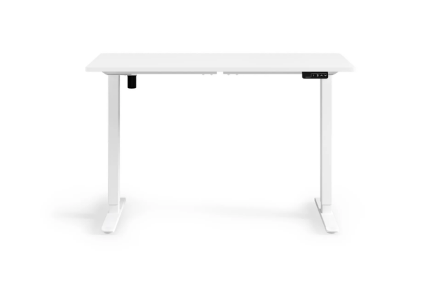 Chelsea Standing Desk – White Top With White Legs, 100 x 60 cm